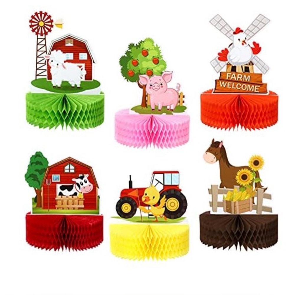 Farm Animal Themed Party Centerpieces